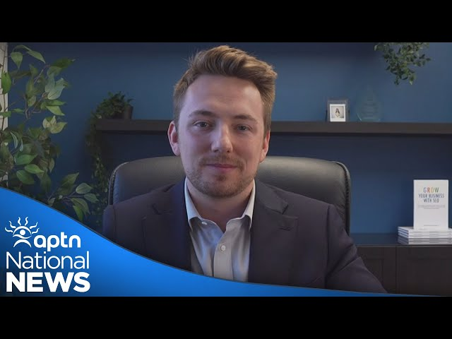 Keenan Beavis in an APTN National News interview